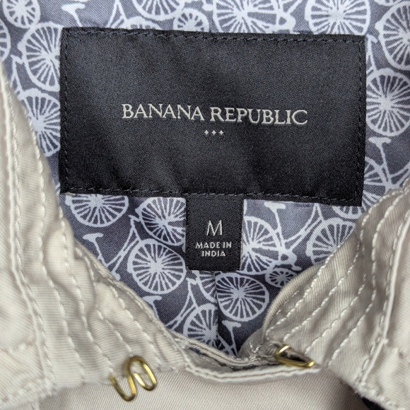 Banana Republic Womens Khaki Classic Double Breasted Belted Trench Coat Medium - Picture 12 of 14